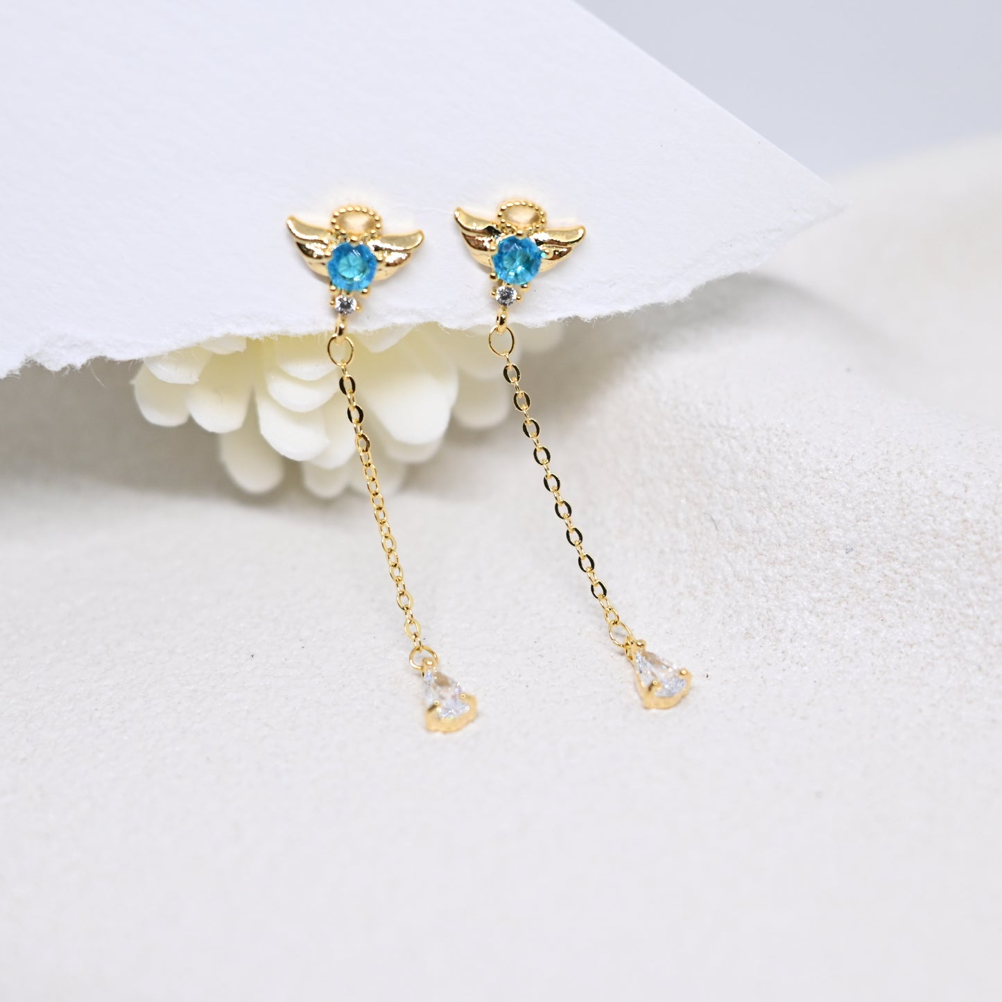 Gabrielle Blue Angel Studs